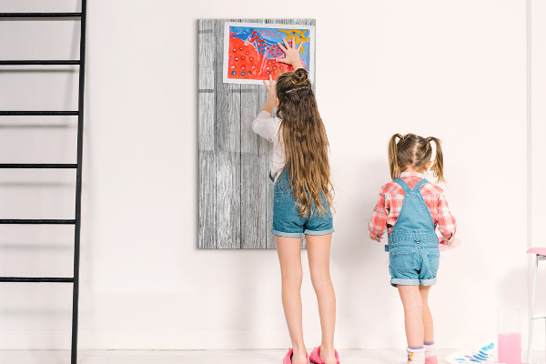 Dry erase board magnetic Stylish board for photos and notes