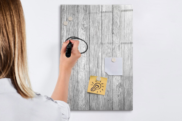 Dry erase board magnetic Stylish board for photos and notes