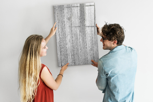 Dry erase board magnetic Stylish board for photos and notes