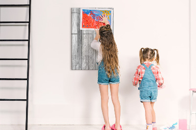 Dry erase board magnetic Stylish board for photos and notes