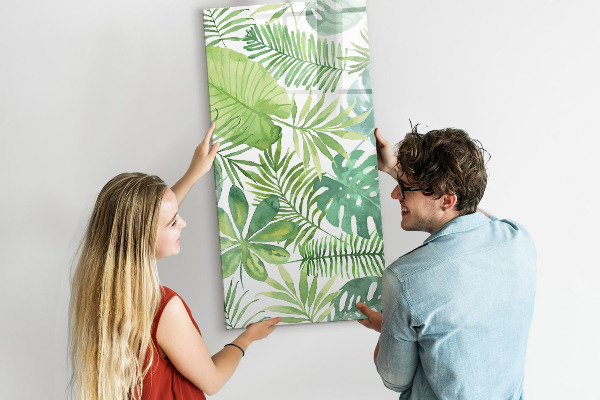 Magnetic dry erase board Green board with space for photos