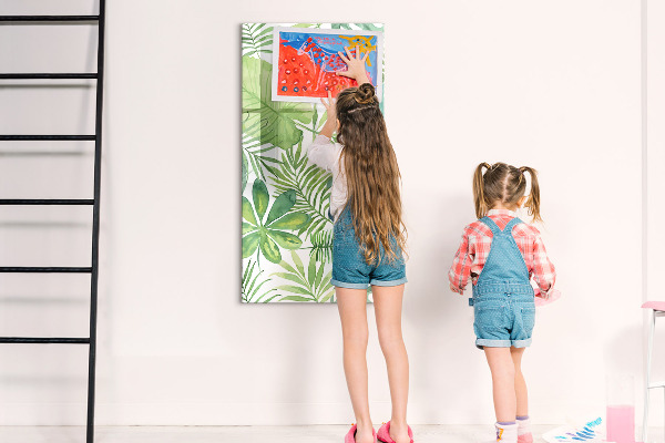 Magnetic dry erase board Green board with space for photos