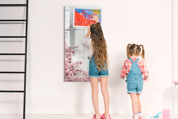 Magnetic dry erase board A creative space for photos and notes