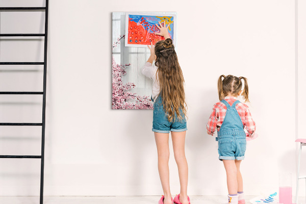 Magnetic dry erase board A creative space for photos and notes