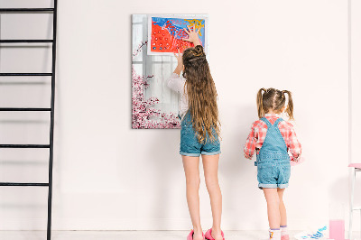 Magnetic dry erase board A creative space for photos and notes