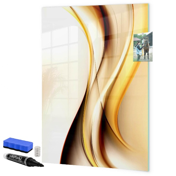 Dry erase board magnetic A stylish board for notes and photos