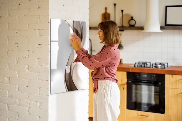 Dry erase board magnetic A stylish board for notes and photos