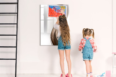 Dry erase board magnetic A stylish board for notes and photos