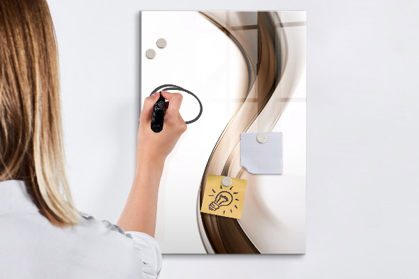 Dry erase board magnetic A stylish board for notes and photos
