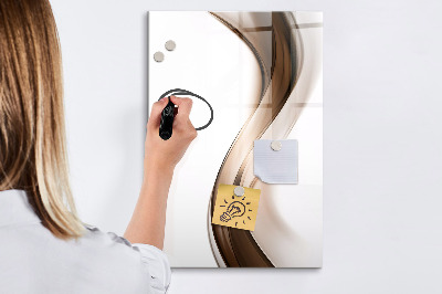 Dry erase board magnetic A stylish board for notes and photos