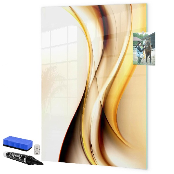 Dry erase board magnetic A stylish board for notes and photos