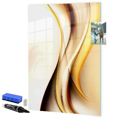 Dry erase board magnetic A stylish board for notes and photos