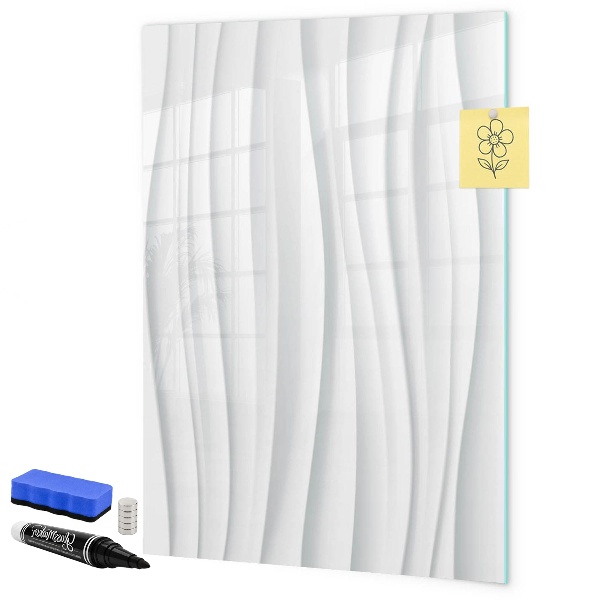 Magnetic dry erase board A stylish board for notes and photos