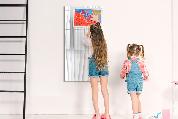 Magnetic dry erase board A stylish board for notes and photos