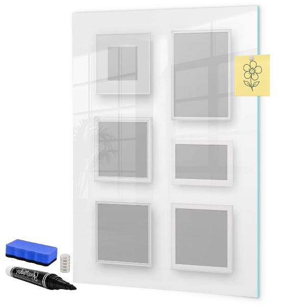 Dry erase board magnetic A creative space for photos and notes
