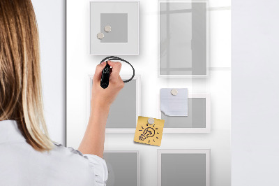 Dry erase board magnetic A creative space for photos and notes