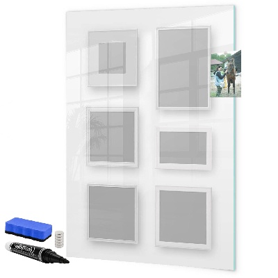 Dry erase board magnetic A creative space for photos and notes