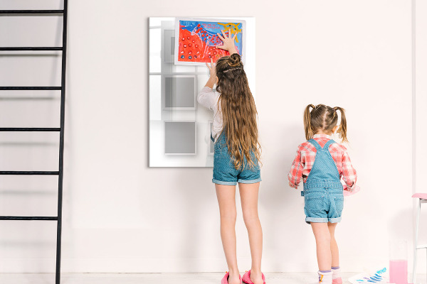 Dry erase board magnetic A creative space for photos and notes