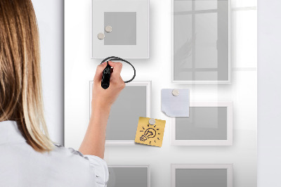 Dry erase board magnetic A creative space for photos and notes