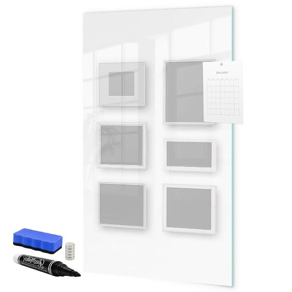 Dry erase board magnetic A creative space for photos and notes