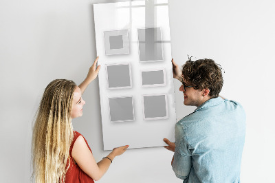 Dry erase board magnetic A creative space for photos and notes