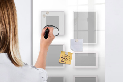 Dry erase board magnetic A creative space for photos and notes