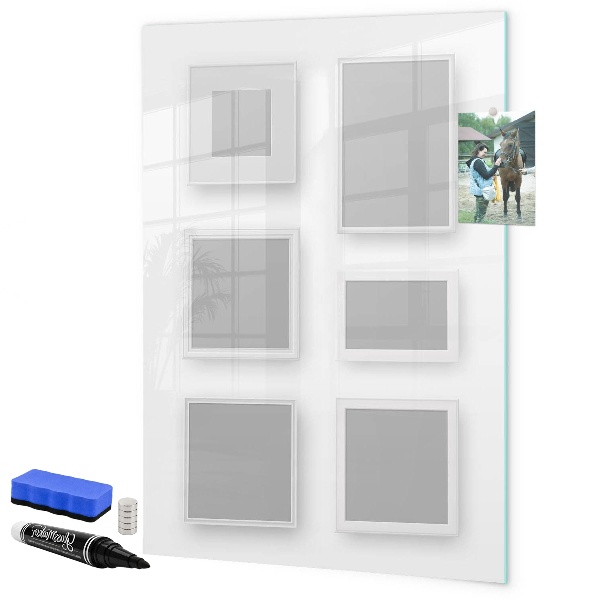 Dry erase board magnetic A creative space for photos and notes