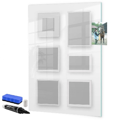 Dry erase board magnetic A creative space for photos and notes
