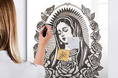 Magnetic dry erase board Stylish board for photos and notes