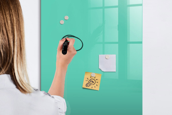Dry erase board magnetic A colorful board for photos and notes