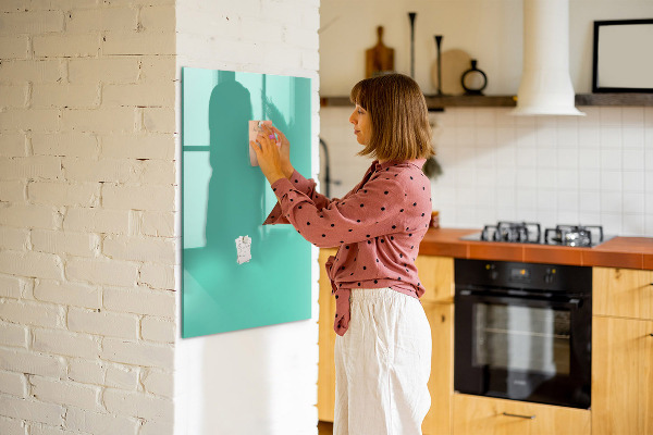 Dry erase board magnetic A colorful board for photos and notes