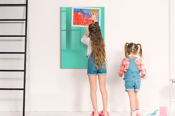 Dry erase board magnetic A colorful board for photos and notes