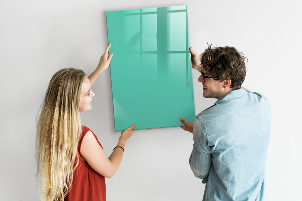 Dry erase board magnetic A colorful board for photos and notes