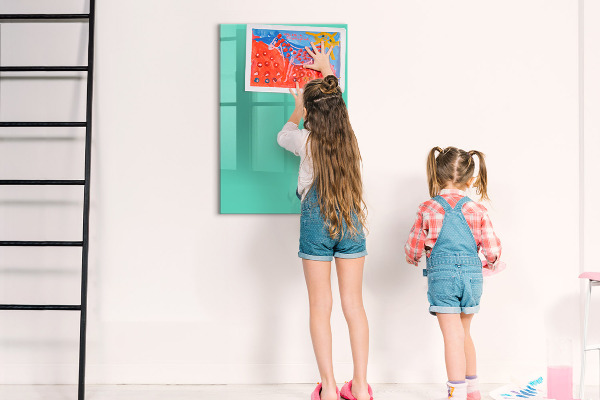 Dry erase board magnetic A colorful board for photos and notes