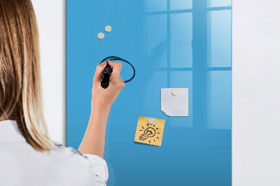 Magnetic dry erase board A colorful board for notes and photos