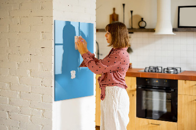 Magnetic dry erase board A colorful board for notes and photos
