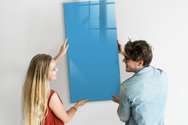 Magnetic dry erase board A colorful board for notes and photos