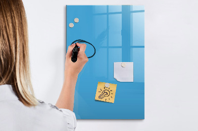 Magnetic dry erase board A colorful board for notes and photos