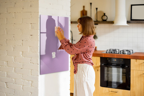 Magnetic dry erase board A colorful board for notes and photos