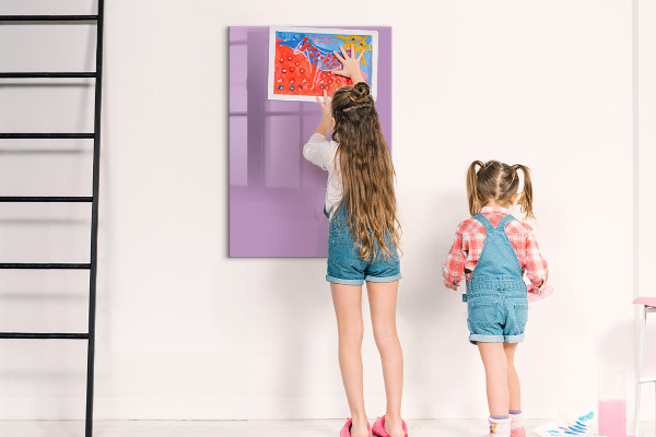 Magnetic dry erase board A colorful board for notes and photos