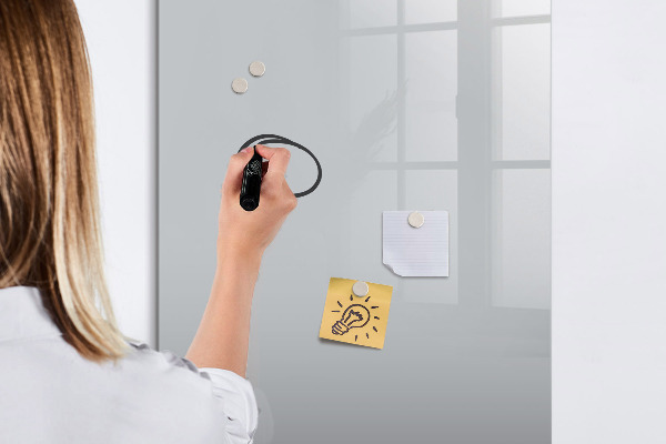 Dry erase board magnetic Magnetic board for photos and notes