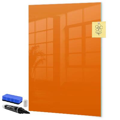 Dry erase board magnetic Orange board for notes and photos