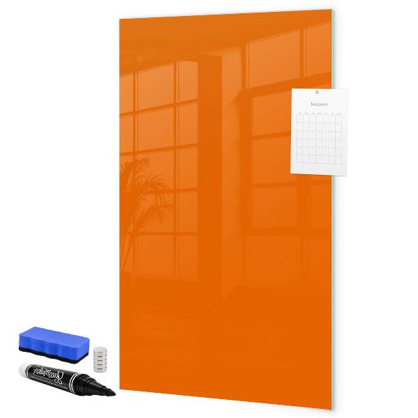 Dry erase board magnetic Orange board for notes and photos