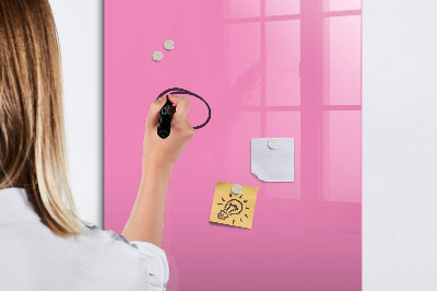 Magnetic dry erase board Pink board for notes and photos