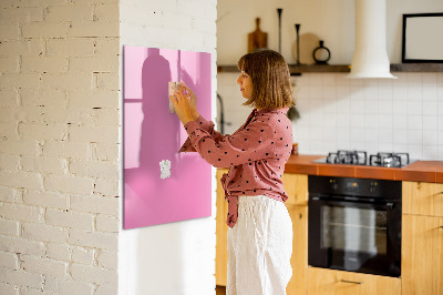 Magnetic dry erase board Pink board for notes and photos