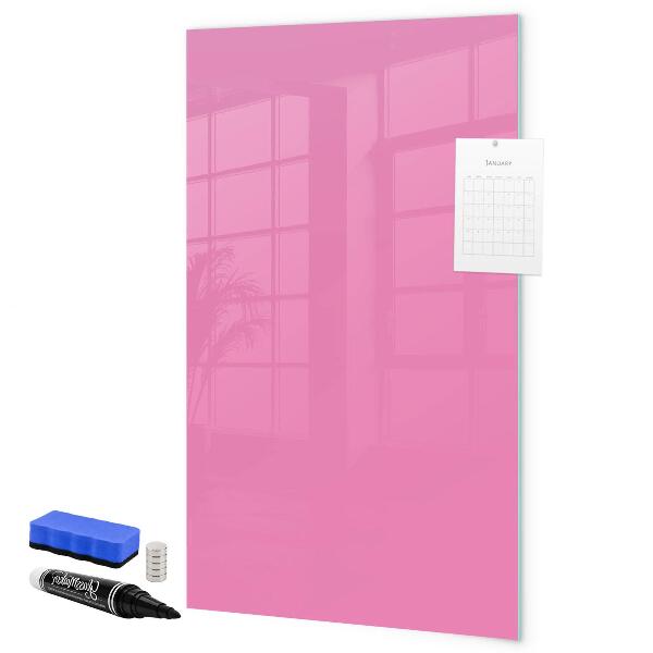 Magnetic dry erase board Pink board for notes and photos