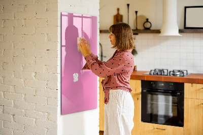 Magnetic dry erase board Pink board for notes and photos