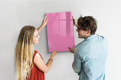 Magnetic dry erase board Pink board for notes and photos