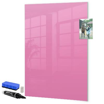 Magnetic dry erase board Pink board for notes and photos