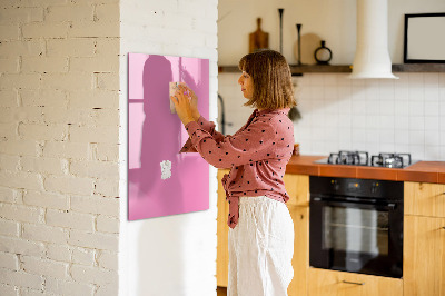 Magnetic dry erase board Pink board for notes and photos